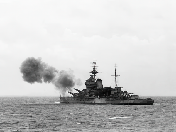 HMS Warspite 03 Queen Elizabeth Class Battleship 1944