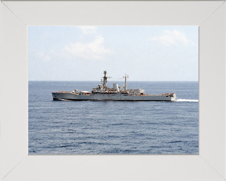 HMS Jupiter F60 Leander Class Frigate September 1985 Port Side