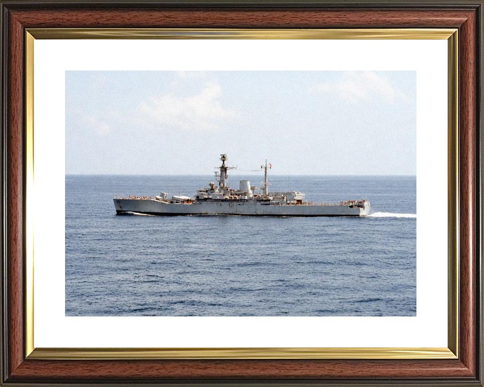 HMS Jupiter F60 Leander Class Frigate September 1985 Port Side