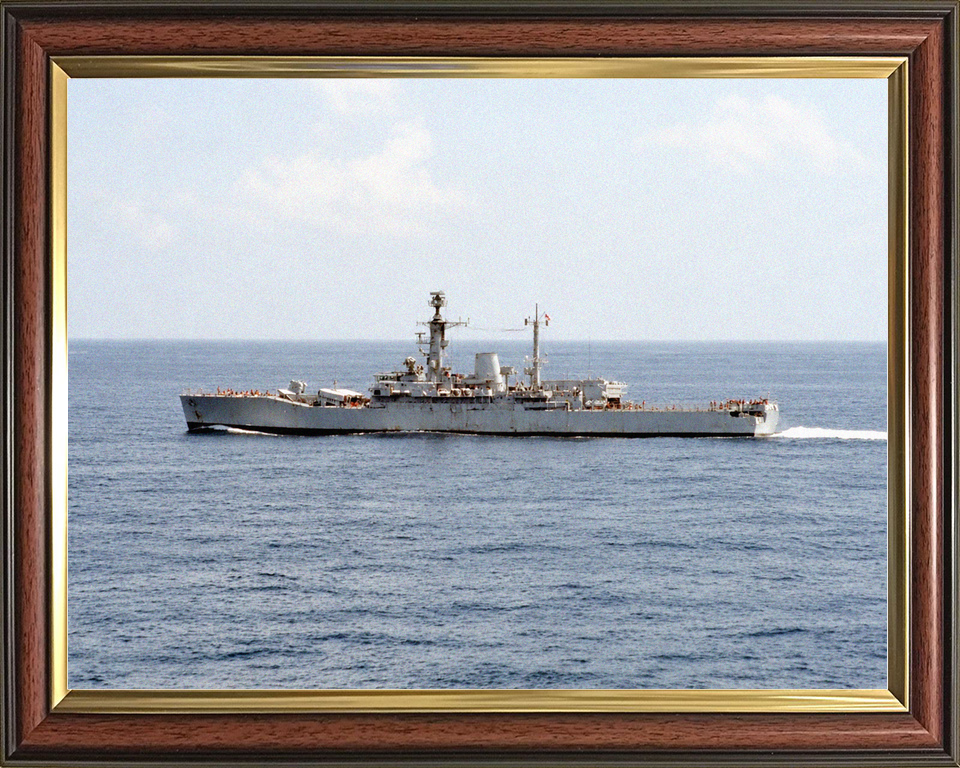 HMS Jupiter F60 Leander Class Frigate September 1985 Port Side