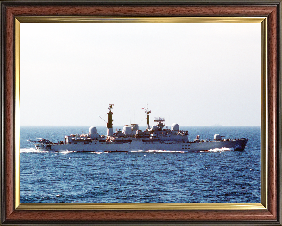 HMS Exeter D89 Type 42 Destroyer 1 October 1987 Starboard Side