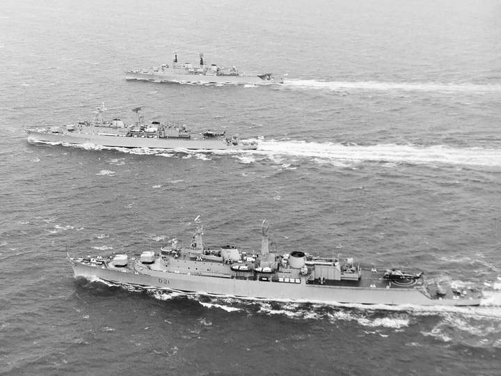 HMS Norfolk D21 County Class Destroyer December 1971