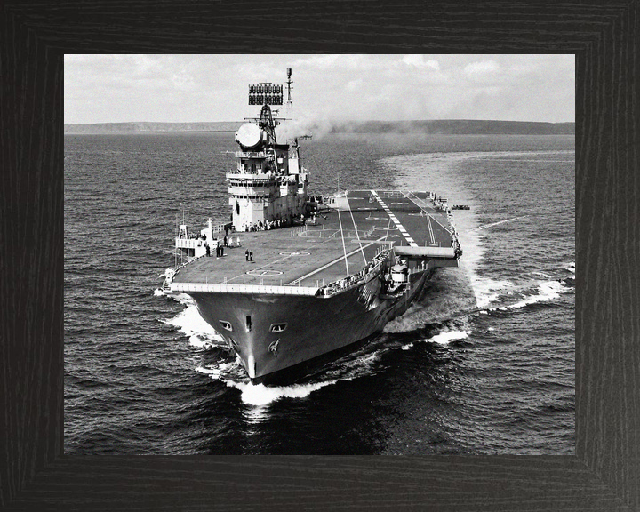HMS Eagle R05 Audacious Class Aircraft Carrier 1964 Bow View