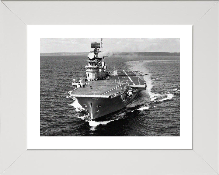 HMS Eagle R05 Audacious Class Aircraft Carrier 1964 Bow View