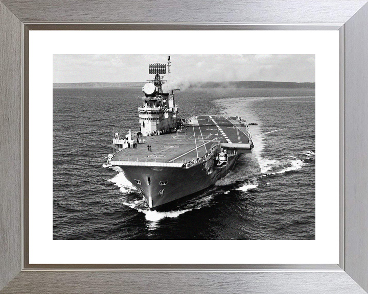 HMS Eagle R05 Audacious Class Aircraft Carrier 1964 Bow View