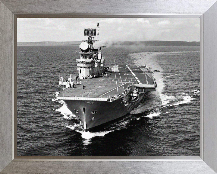 HMS Eagle R05 Audacious Class Aircraft Carrier 1964 Bow View
