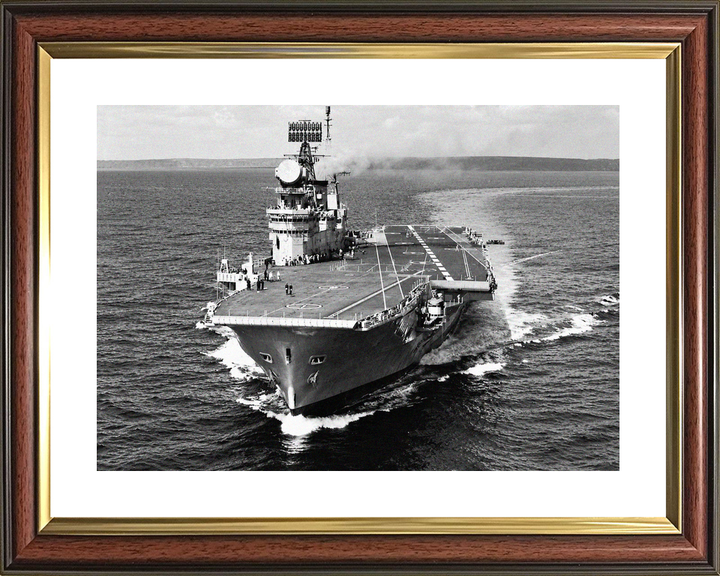 HMS Eagle R05 Audacious Class Aircraft Carrier 1964 Bow View