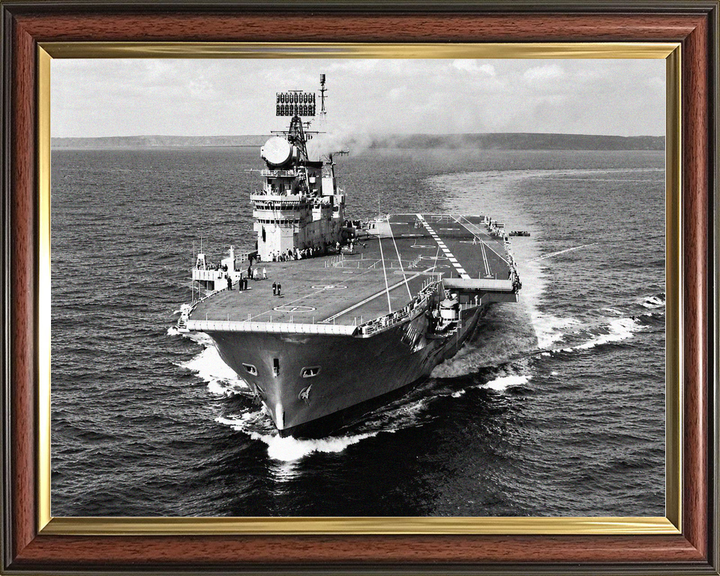 HMS Eagle R05 Audacious Class Aircraft Carrier 1964 Bow View