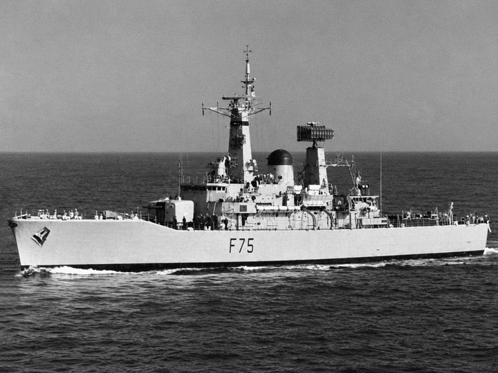 HMS Charybdis F75 Leander Class Frigate c1974
