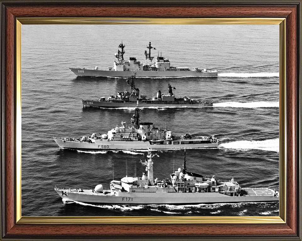 HMS Active F171 Type 21 Frigate June 1986 Exercise Tridente