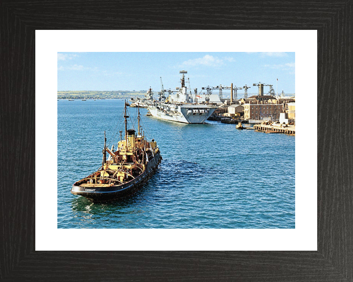 HMS Albion R07 Centaur Class Aircraft Carrier Portsmouth 1967