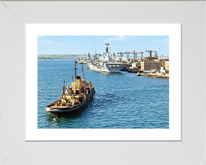 HMS Albion R07 Centaur Class Aircraft Carrier Portsmouth 1967