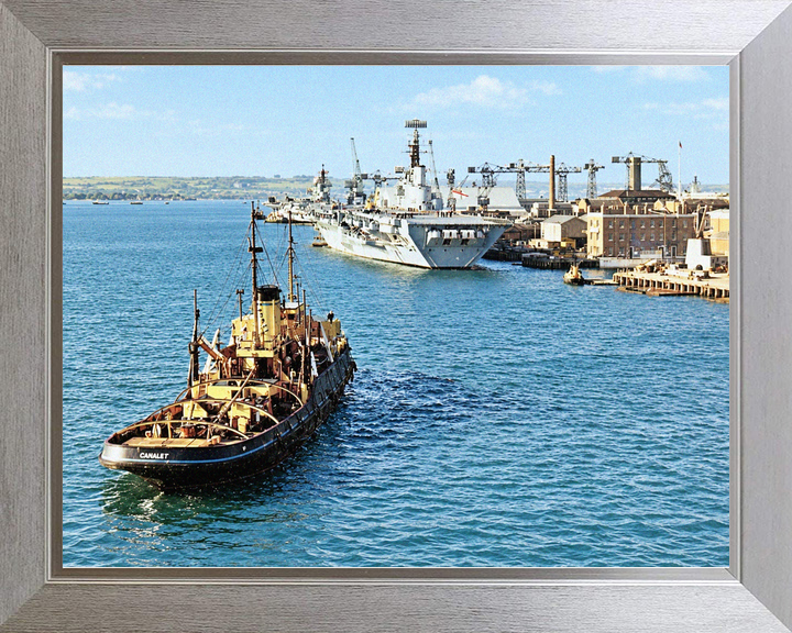 HMS Albion R07 Centaur Class Aircraft Carrier Portsmouth 1967