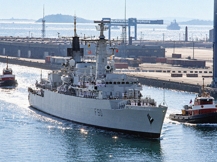 HMS Brilliant F90 Type 22 Frigate September 1985