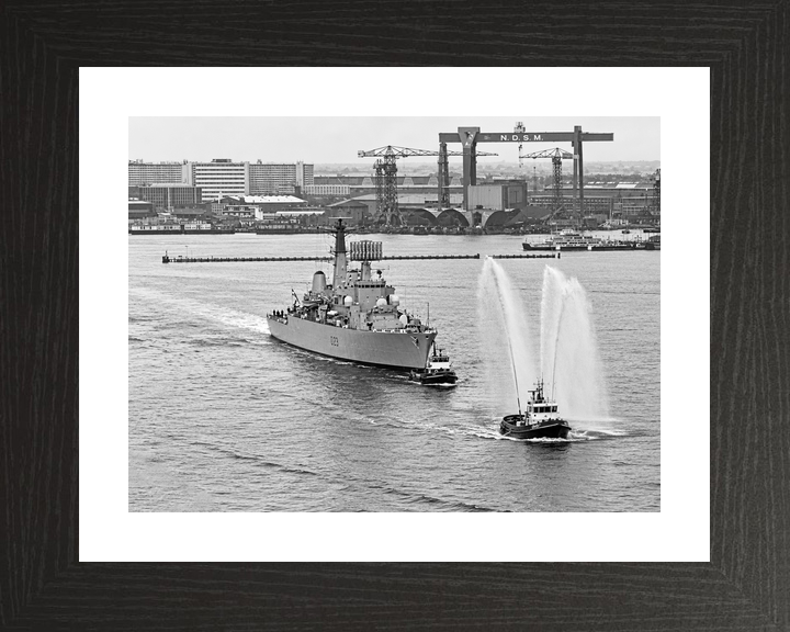 HMS Bristol D23 Type 82 Destroyer Amsterdam 1973 Fireboat