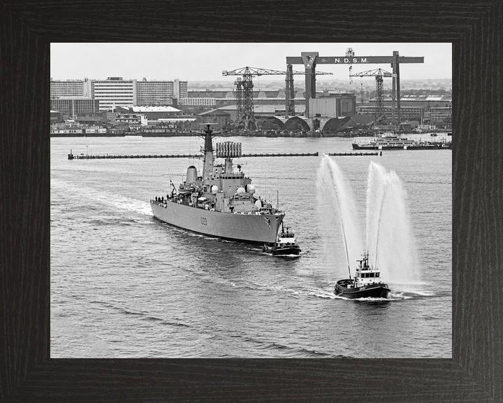 HMS Bristol D23 Type 82 Destroyer Amsterdam 1973 Fireboat