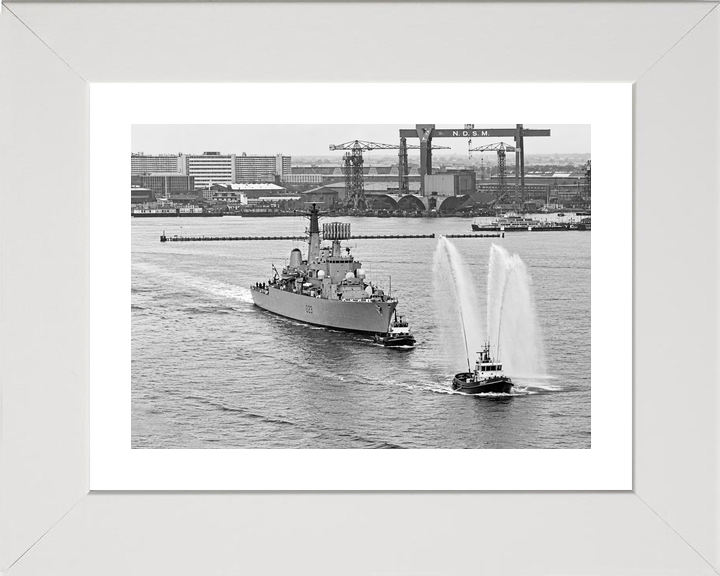 HMS Bristol D23 Type 82 Destroyer Amsterdam 1973 Fireboat