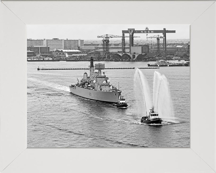 HMS Bristol D23 Type 82 Destroyer Amsterdam 1973 Fireboat