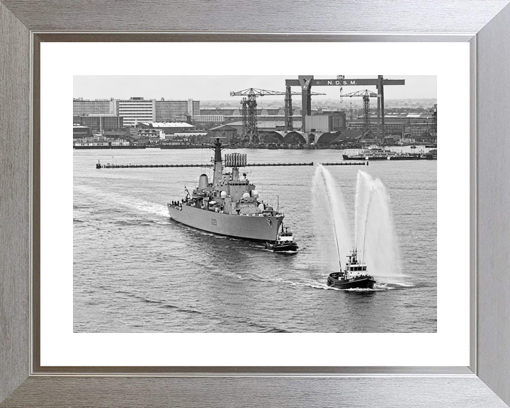 HMS Bristol D23 Type 82 Destroyer Amsterdam 1973 Fireboat