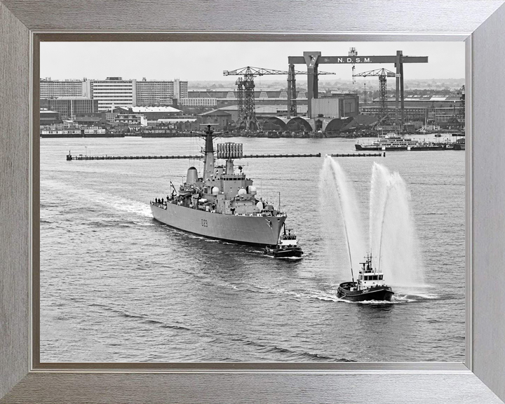 HMS Bristol D23 Type 82 Destroyer Amsterdam 1973 Fireboat