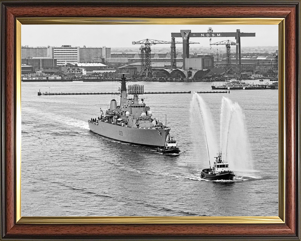 HMS Bristol D23 Type 82 Destroyer Amsterdam 1973 Fireboat