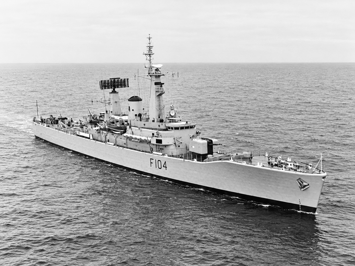 HMS Dido F104 Leander Class Frigate September 1971