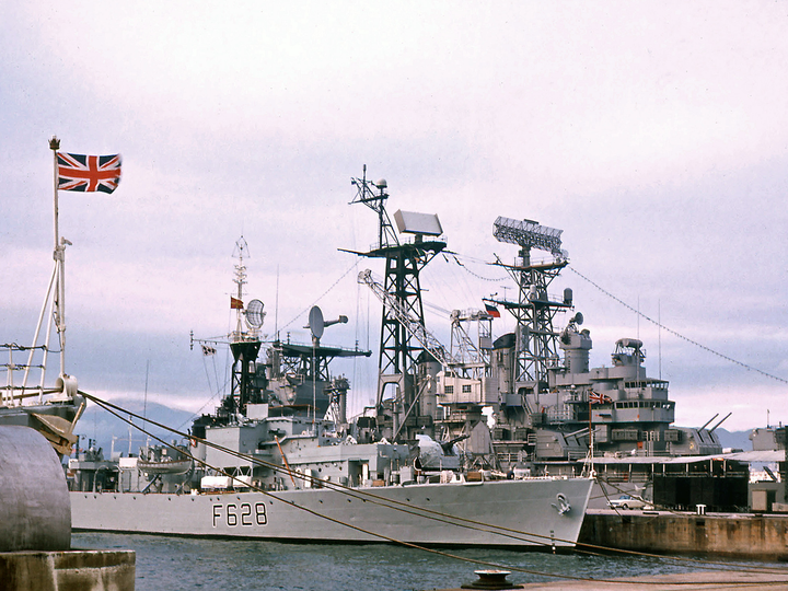 HMS Loch Killisport F628 Loch Class Frigate Hong Kong 1964