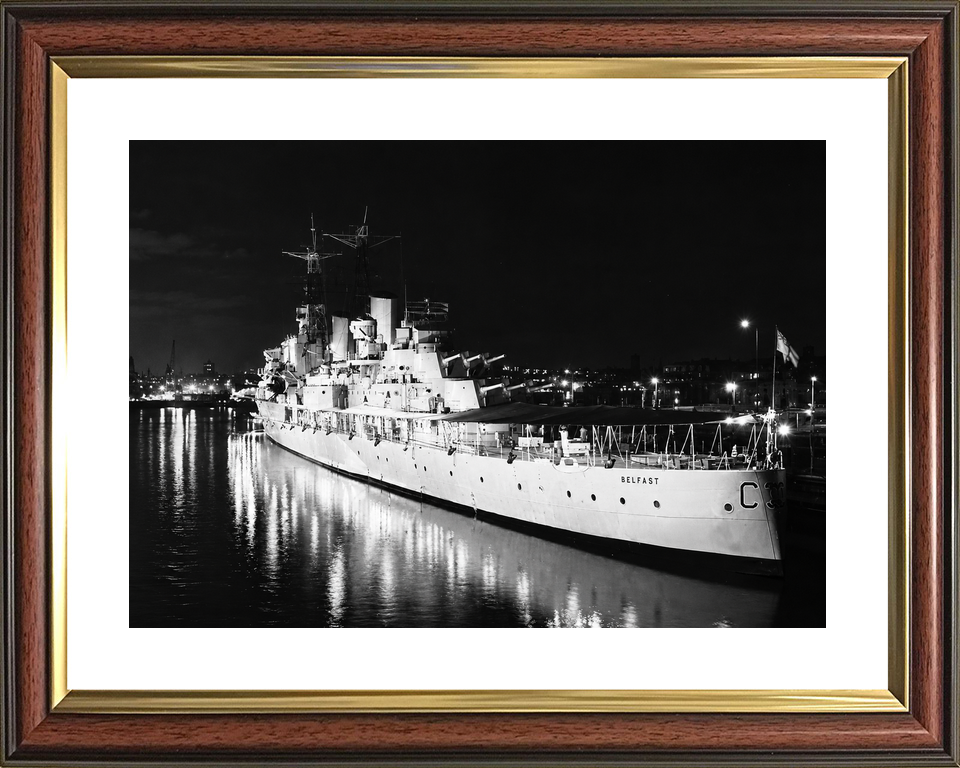 HMS Belfast C35 Town Class Light Cruiser Hawaii 1962