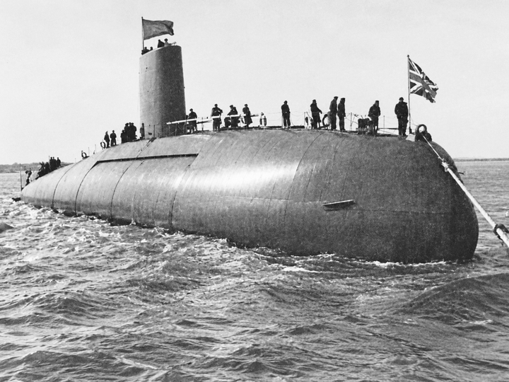 HMS Dreadnought S101 Dreadnought Class Submarine 1960 Launch
