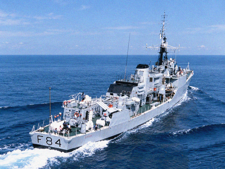 HMS Exmouth F84 Blackwood Class Frigate 1972