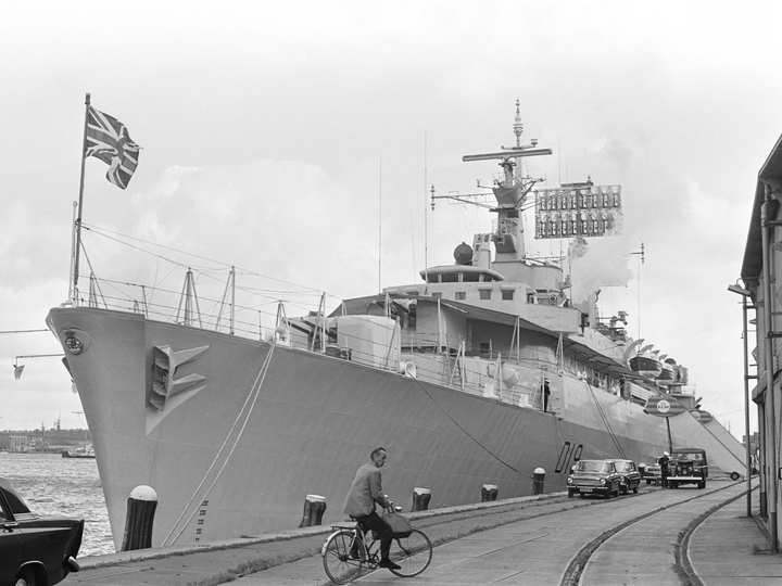 HMS Glamorgan D19 County Class Destroyer Amsterdam 1967