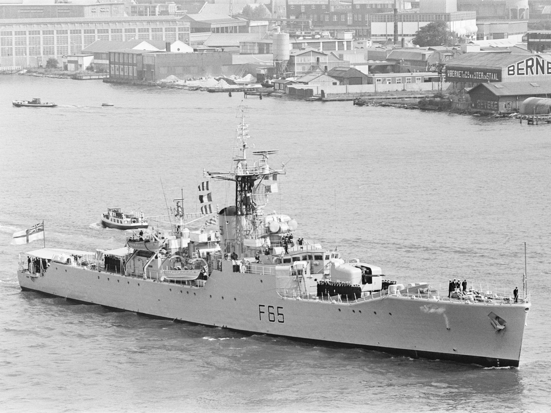 HMS Tenby F65 Whitby Class Frigate Amsterdam 1969
