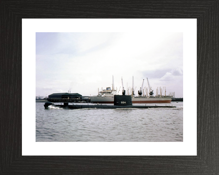 HMS Grampus S04 Porpoise Class Submarine 1962 Photo Print - Posters, Prints, & Visual Artwork - by Hampshire Prints (image 2 of 9)