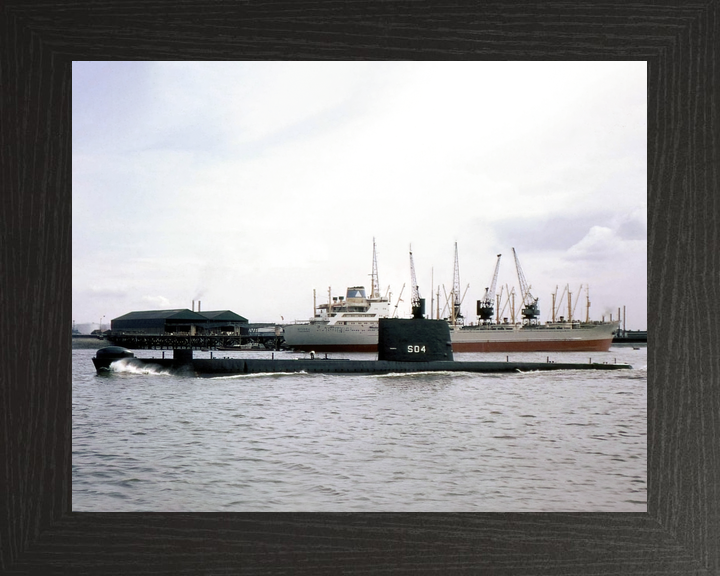 HMS Grampus S04 Porpoise Class Submarine 1962 Photo Print - Posters, Prints, & Visual Artwork - by Hampshire Prints (image 3 of 9)