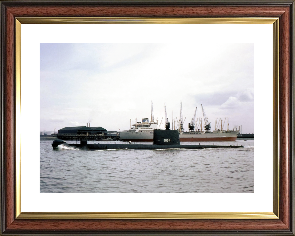 HMS Grampus S04 Porpoise Class Submarine 1962 Photo Print - Posters, Prints, & Visual Artwork - by Hampshire Prints (image 8 of 9)