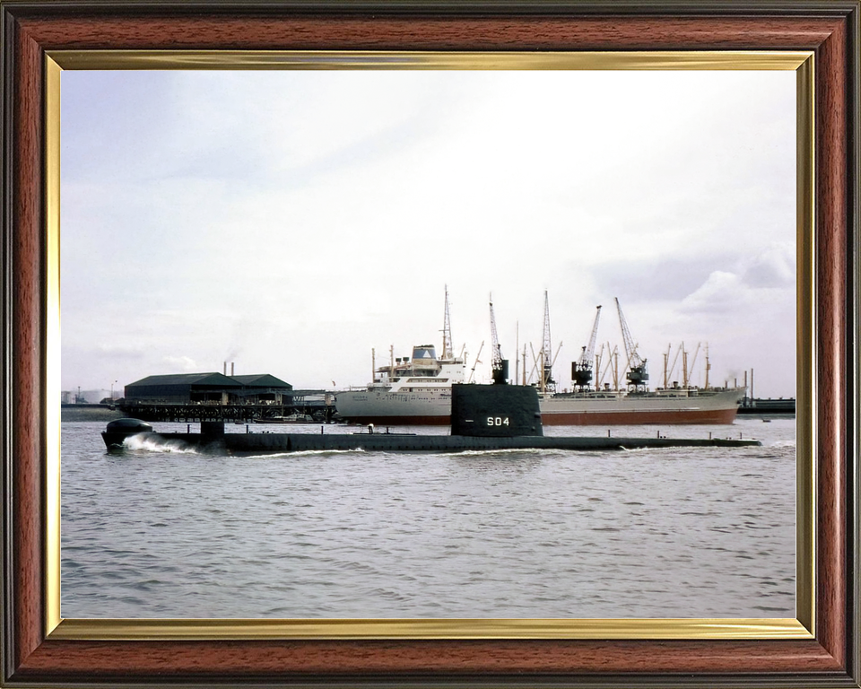 HMS Grampus S04 Porpoise Class Submarine 1962 Photo Print - Posters, Prints, & Visual Artwork - by Hampshire Prints (image 9 of 9)