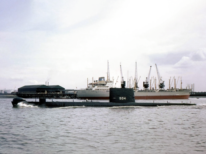 HMS Grampus S04 Porpoise Class Submarine 1962 Photo Print - Posters, Prints, & Visual Artwork - by Hampshire Prints (image 1 of 9)