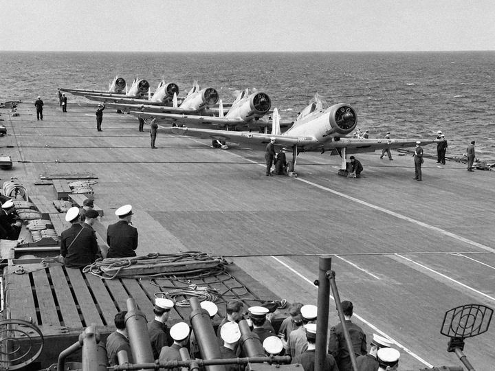 HMS Ark Royal 91 Aircraft Carrier Skuas April 1941