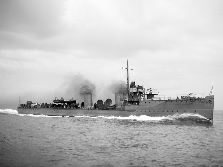 HMS Waveney 1903 River Class Destroyer 1904 Photo Print - Posters, Prints, & Visual Artwork - by Hampshire Prints (image 1 of 9)
