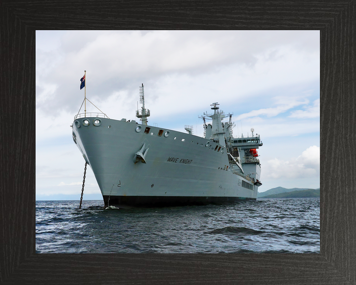 RFA Wave Knight A389 Wave Class Tanker June 2017 At Anchor Low Port View
