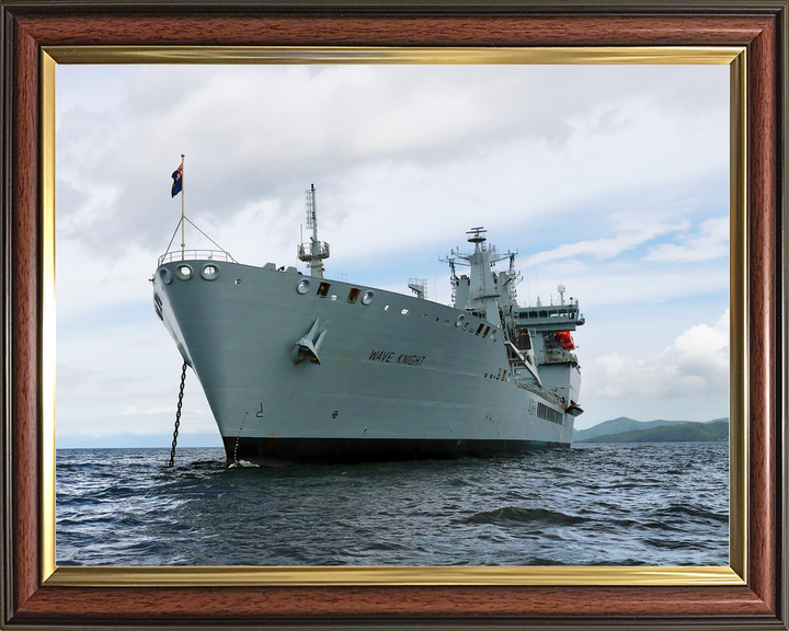 RFA Wave Knight A389 Wave Class Tanker June 2017 At Anchor Low Port View
