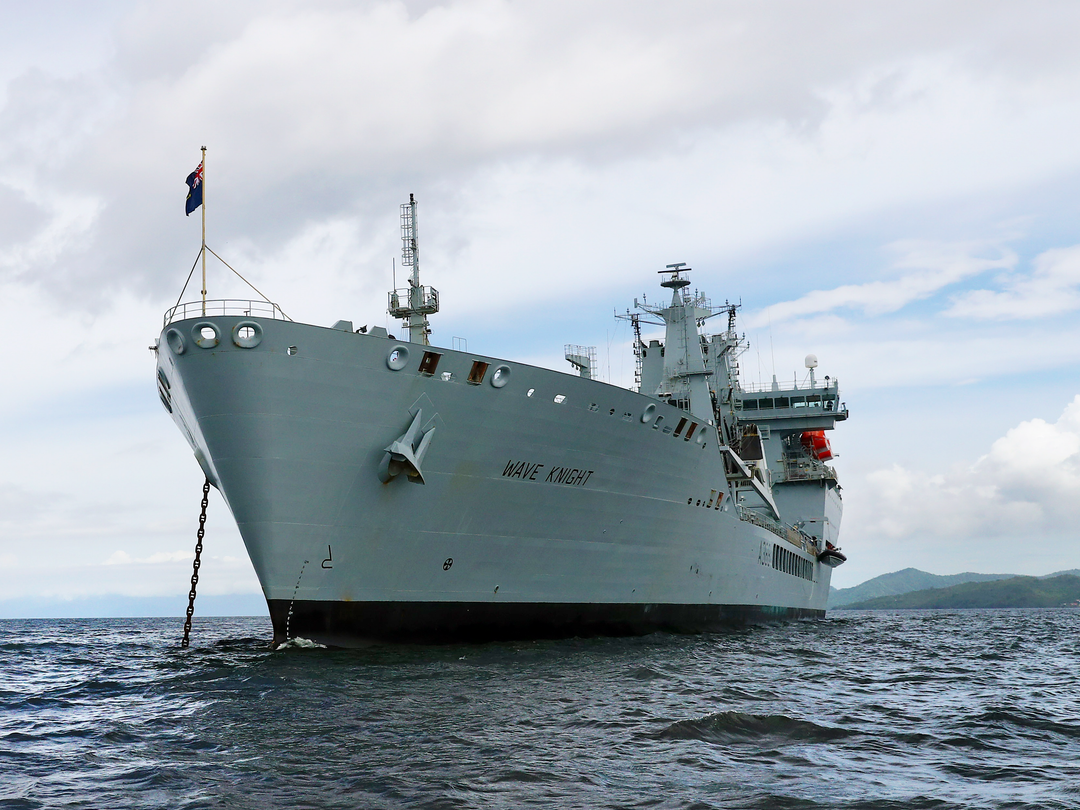 RFA Wave Knight A389 Wave Class Tanker June 2017 At Anchor Low Port View Photo Print - Posters, Prints, & Visual Artwork - by Hampshire Prints (image 1 of 9)