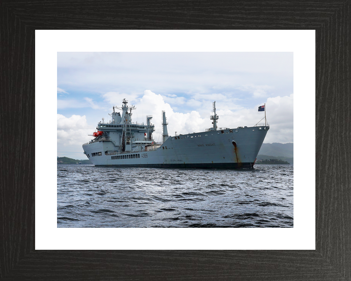 RFA Wave Knight A389 Wave Class Tanker June 2017 At Anchor Starboard View