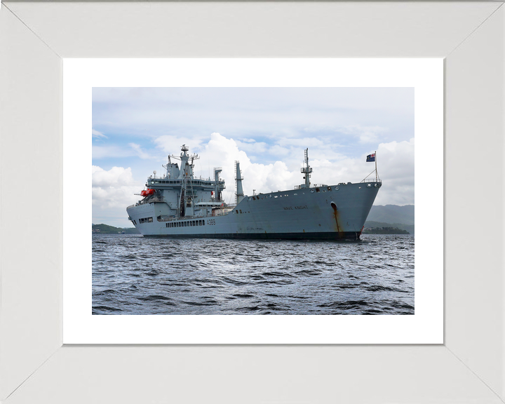 RFA Wave Knight A389 Wave Class Tanker June 2017 At Anchor Starboard View
