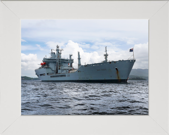 RFA Wave Knight A389 Wave Class Tanker June 2017 At Anchor Starboard View