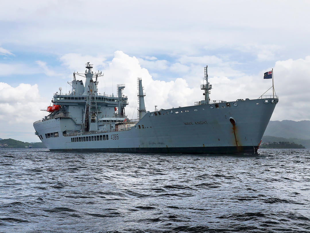 RFA Wave Knight A389 Wave Class Tanker June 2017 At Anchor Starboard View Photo Print - Posters, Prints, & Visual Artwork - by Hampshire Prints (image 1 of 9)