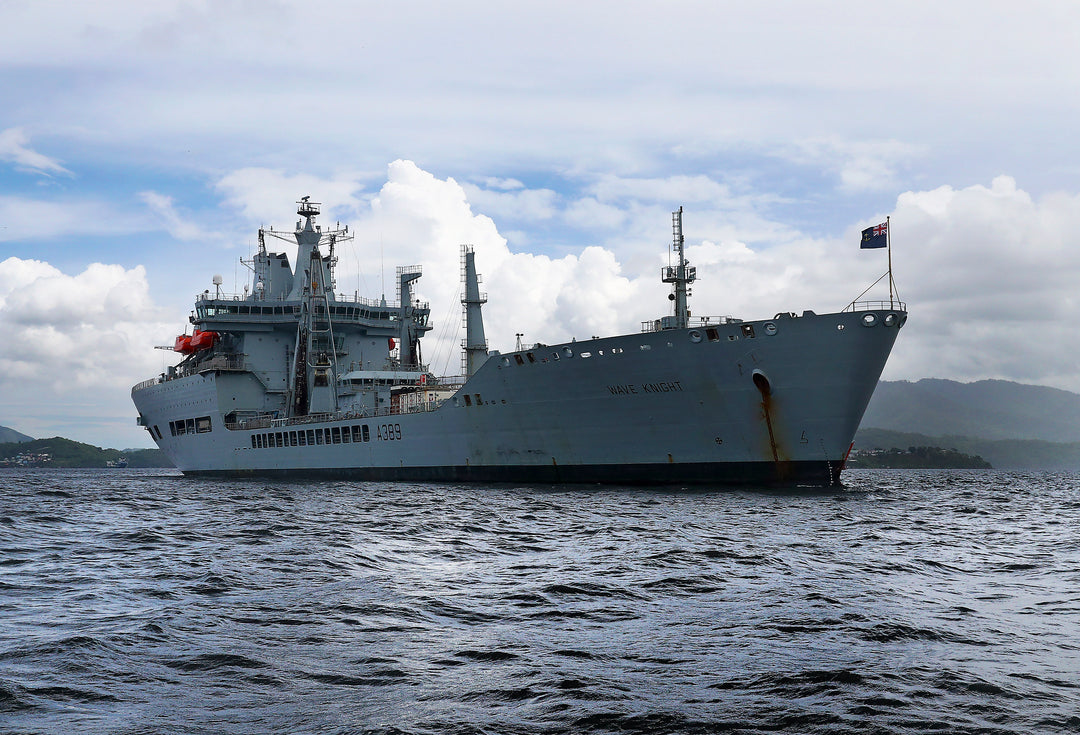 RFA Wave Knight A389 | Photo Print | Framed Print | Wave class | Fleet Tanker | Royal Fleet Auxiliary Hampshire Prints