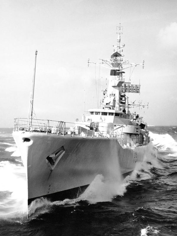 HMS Andromeda F57 Leander Class Frigate Underway Portrait
