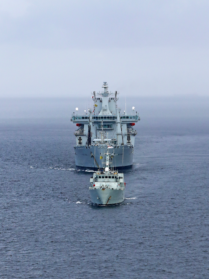 RFA Wave Knight A389 Wave Class Tanker June 2017 Bow View at Sea Photo Print - Posters, Prints, & Visual Artwork - by Hampshire Prints (image 1 of 9)
