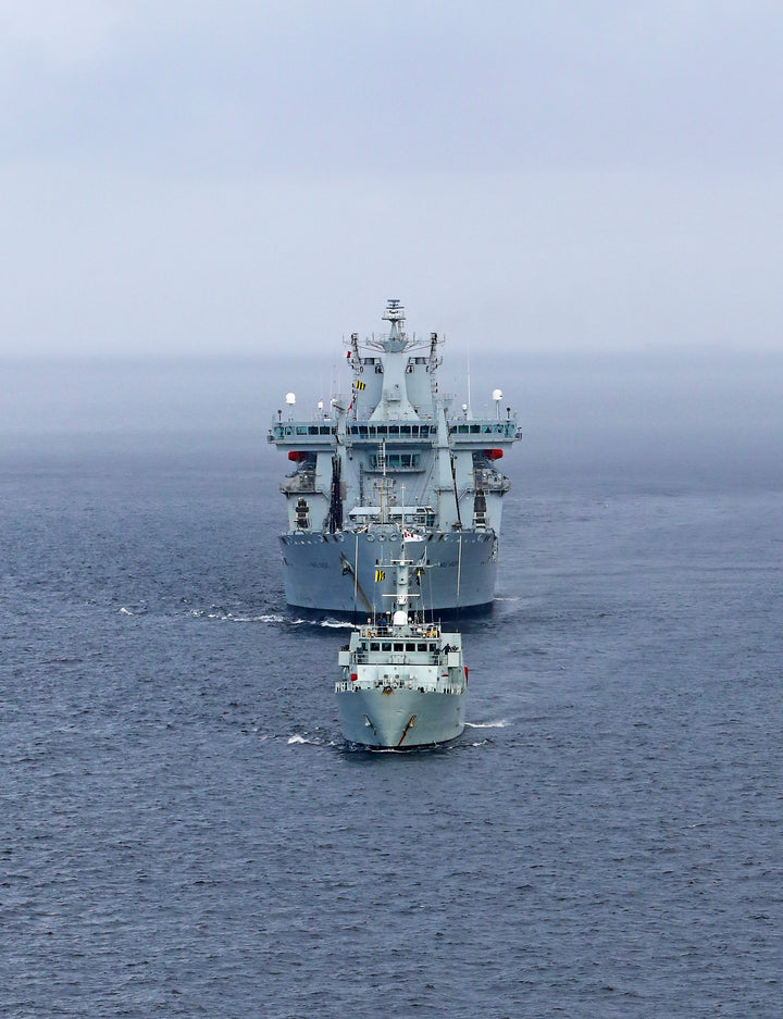 RFA Wave Knight (A389) Photo Print - Bow View at Sea - Royal Fleet Auxiliary Wave Class Tanker Hampshire Prints 6 x 4 No Frame No
